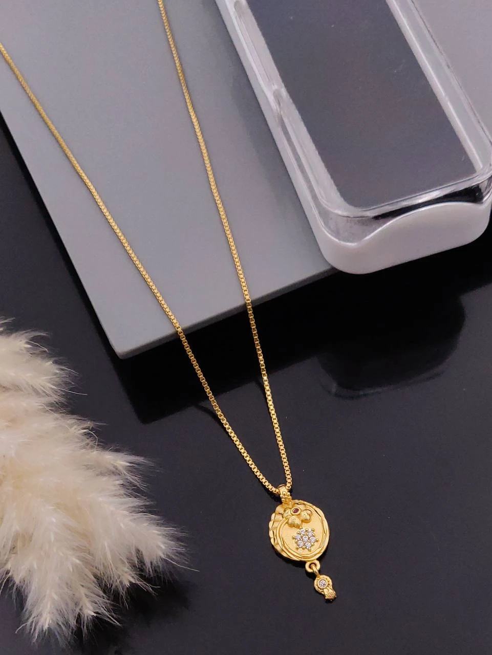 New Design Micro Chain Pendant Set