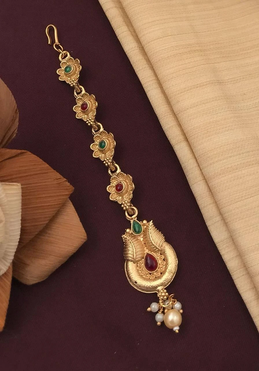 New design mate Rajwadi polish mang tikka