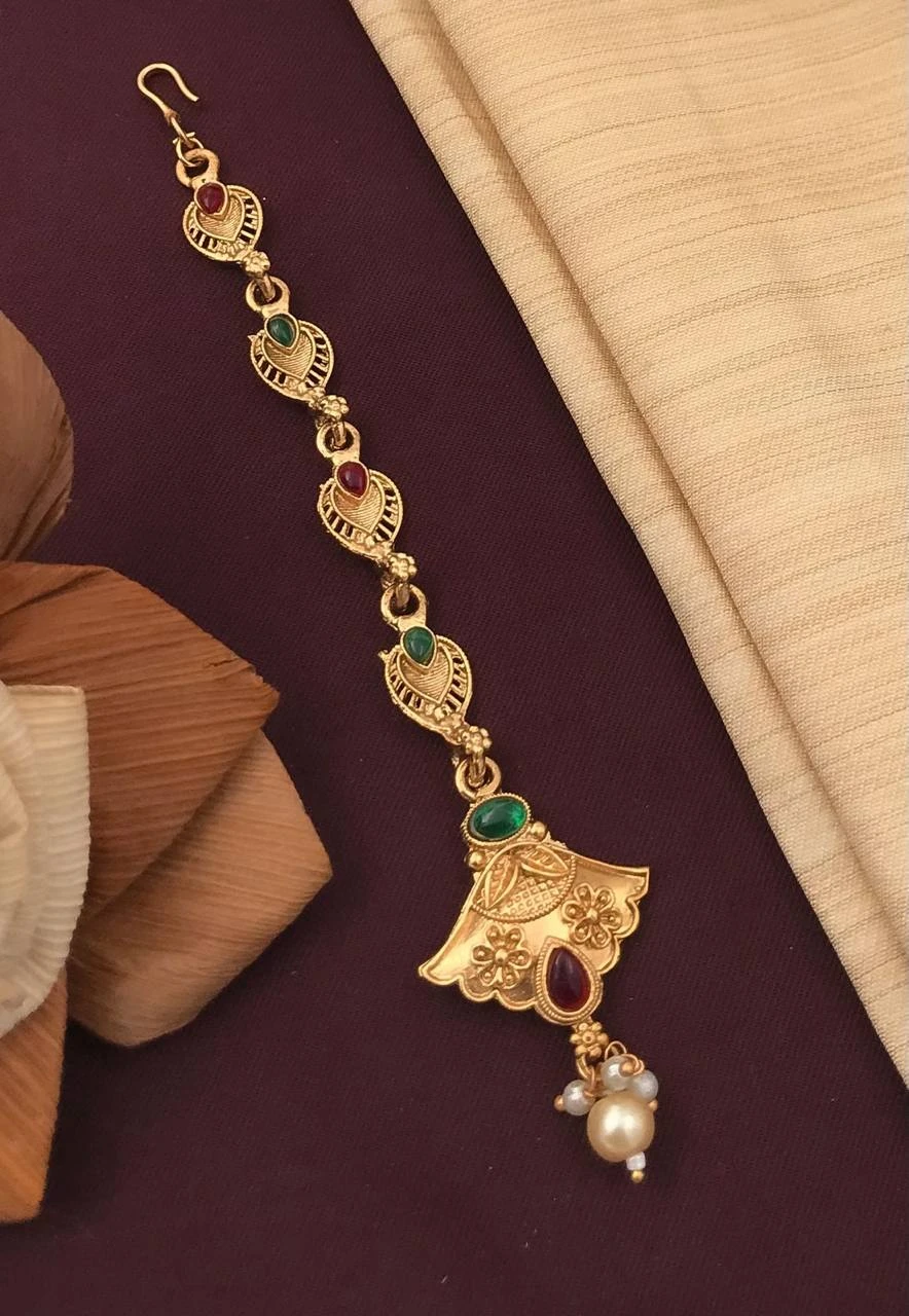 New design mate Rajwadi polish mang tikka