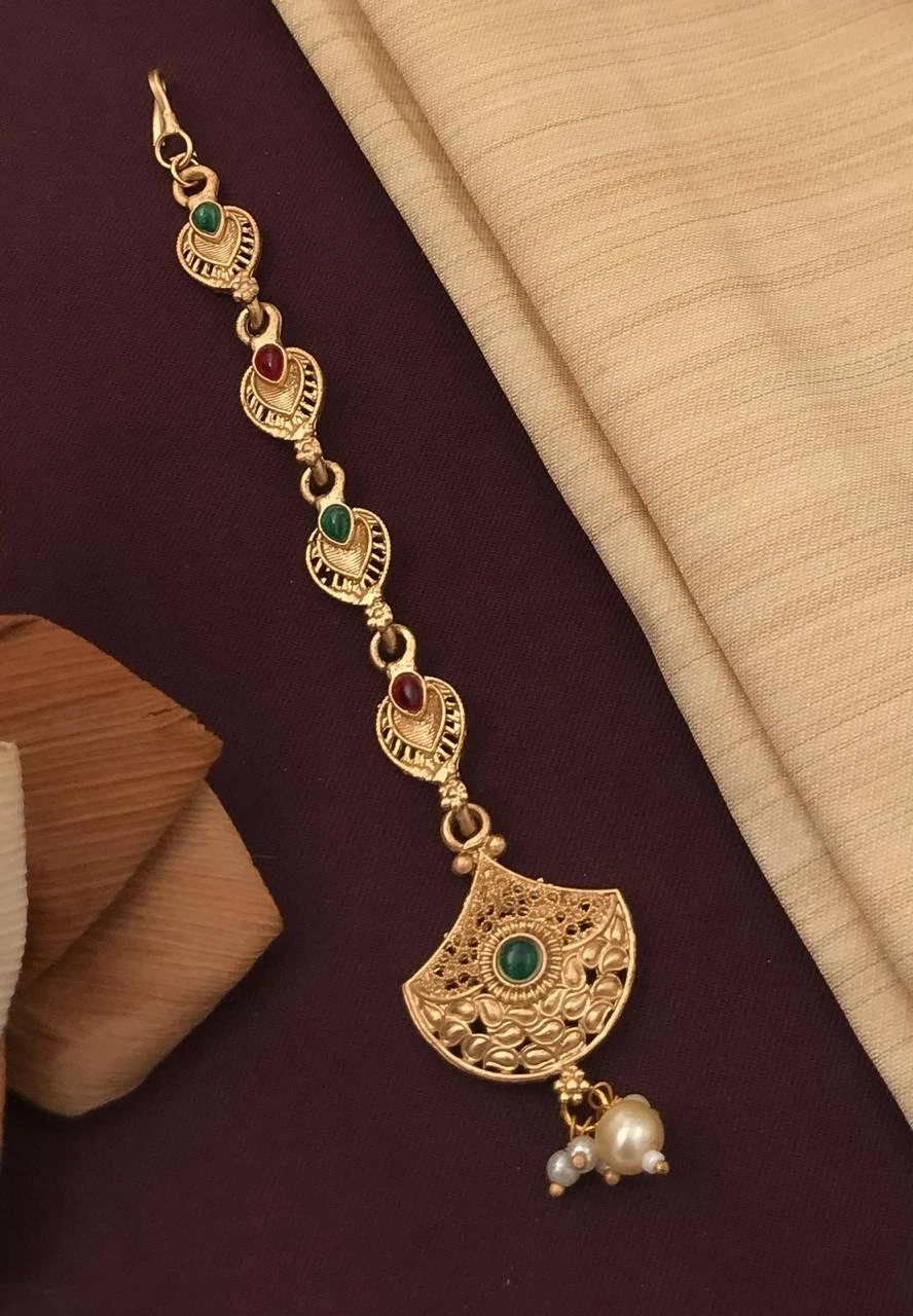 New design mate Rajwadi polish mang tikka