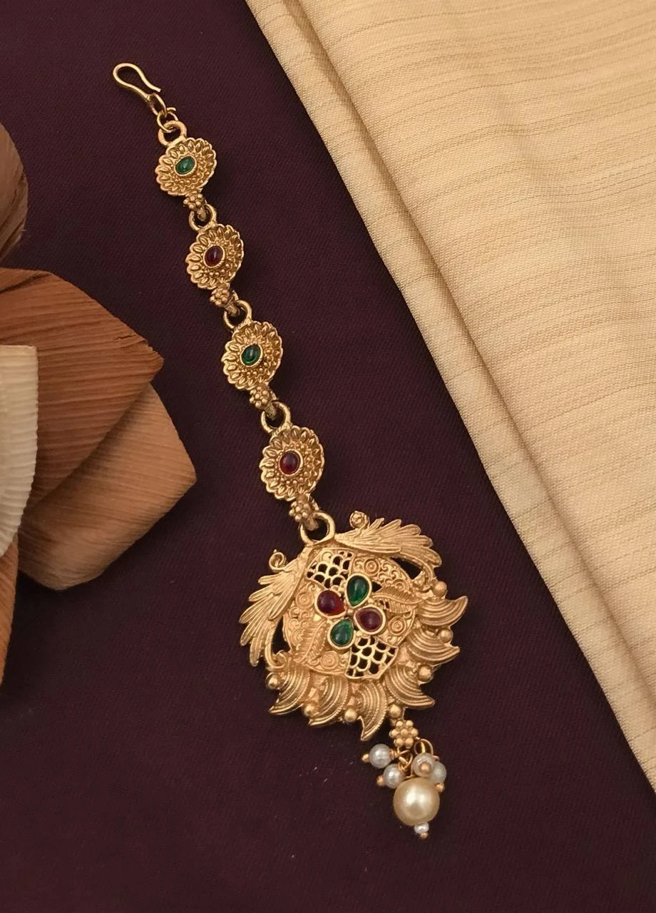 New design mate Rajwadi polish mang tikka