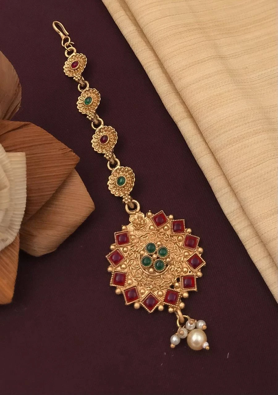 New design mate Rajwadi polish mang tikka