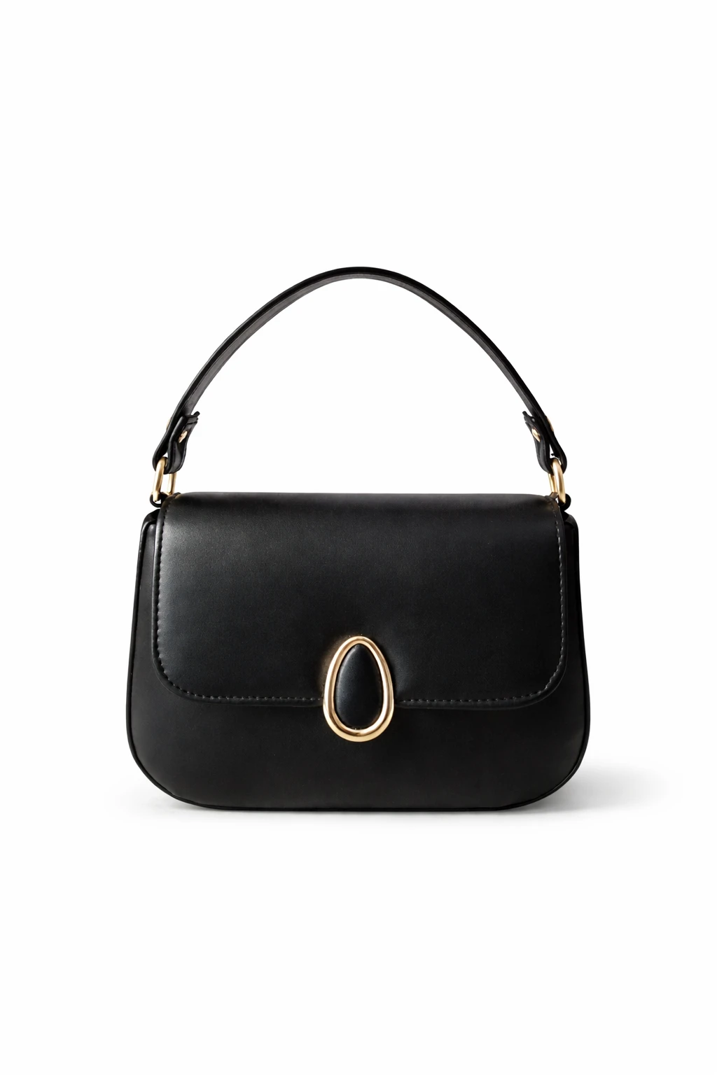 Trendy Women Shoulder Bag with Gold Buckle | Stylish PU Leather Sling Handbag for Daily & Party Use