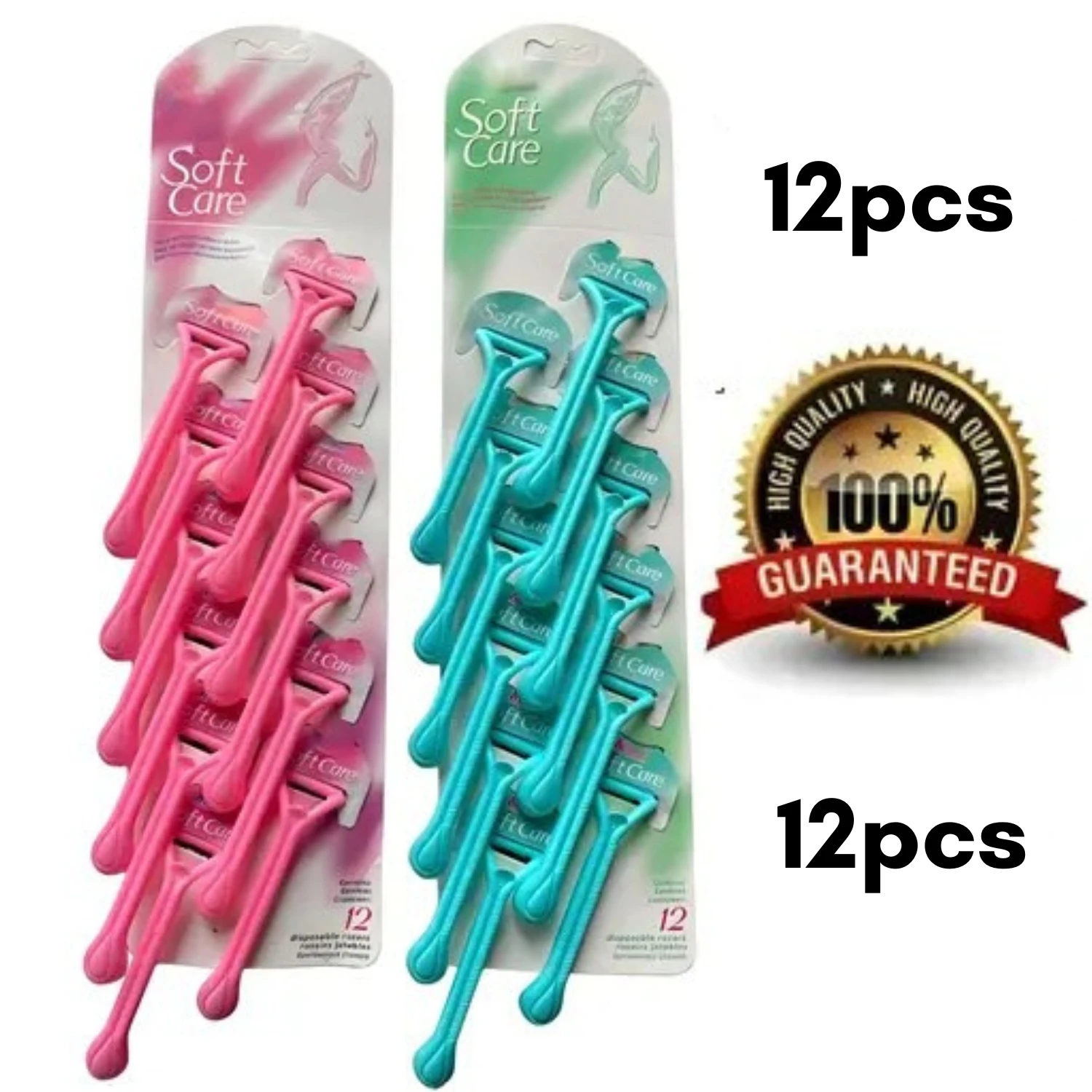 12 Pcs- Set Shaving Razor Men & Women Travel Shaver Razor Blades Face Care Underarm Body Hair Removal.