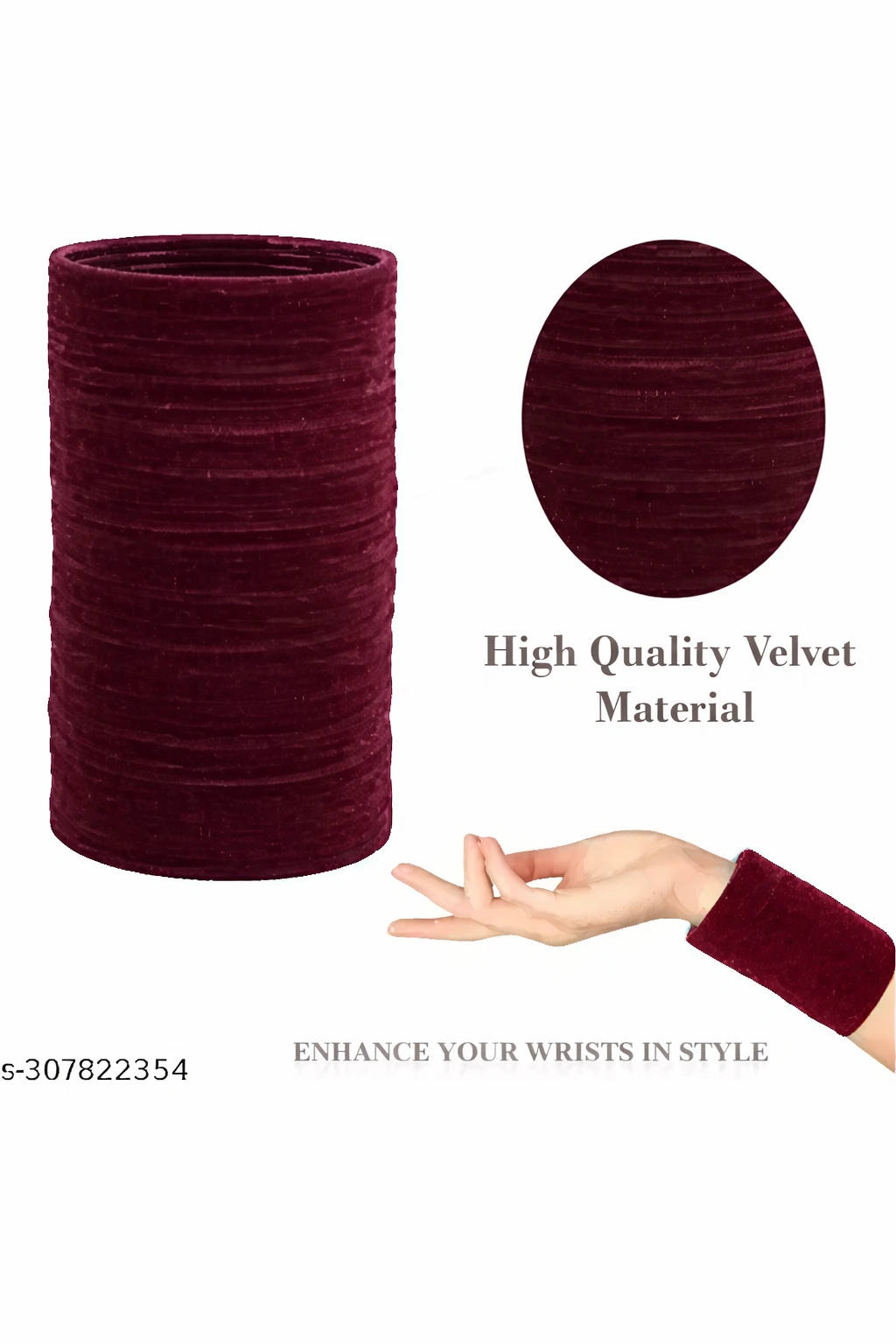 Wine Velvet bangles