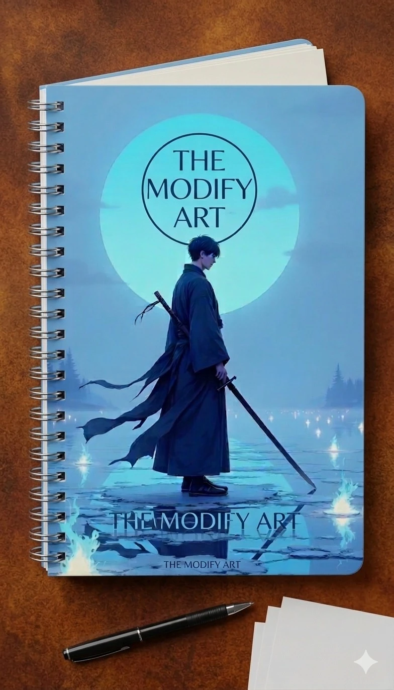 THE MODIFY ART Death scythe (Unruled - A5 Size 8.25 x 5.5 inches) Designer journal / diary / Wirebound Notebooks 160 pages 85GSM Page Sheet