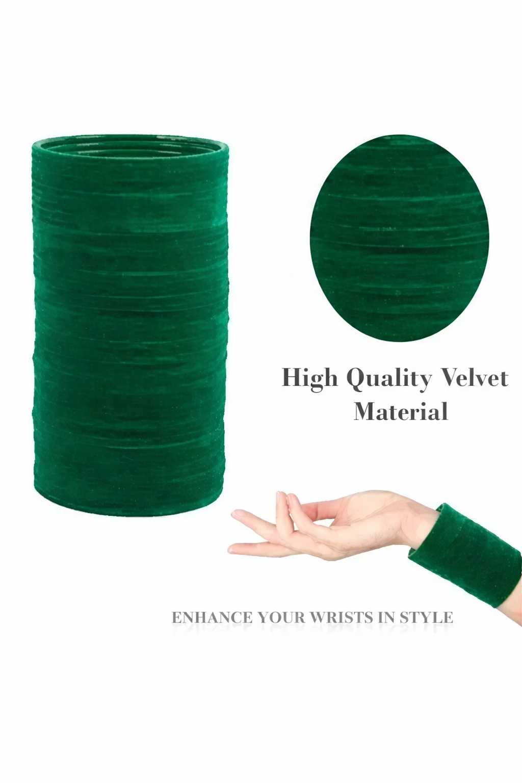 Green Velvet bangles