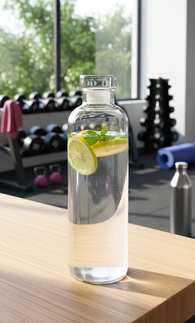 Borosil 500ml Clear Glass Bottle – Durable Borosilicate, Easy to Clean Wide Mouth Design, Stylish & Sustainable Hydration for Every Day
