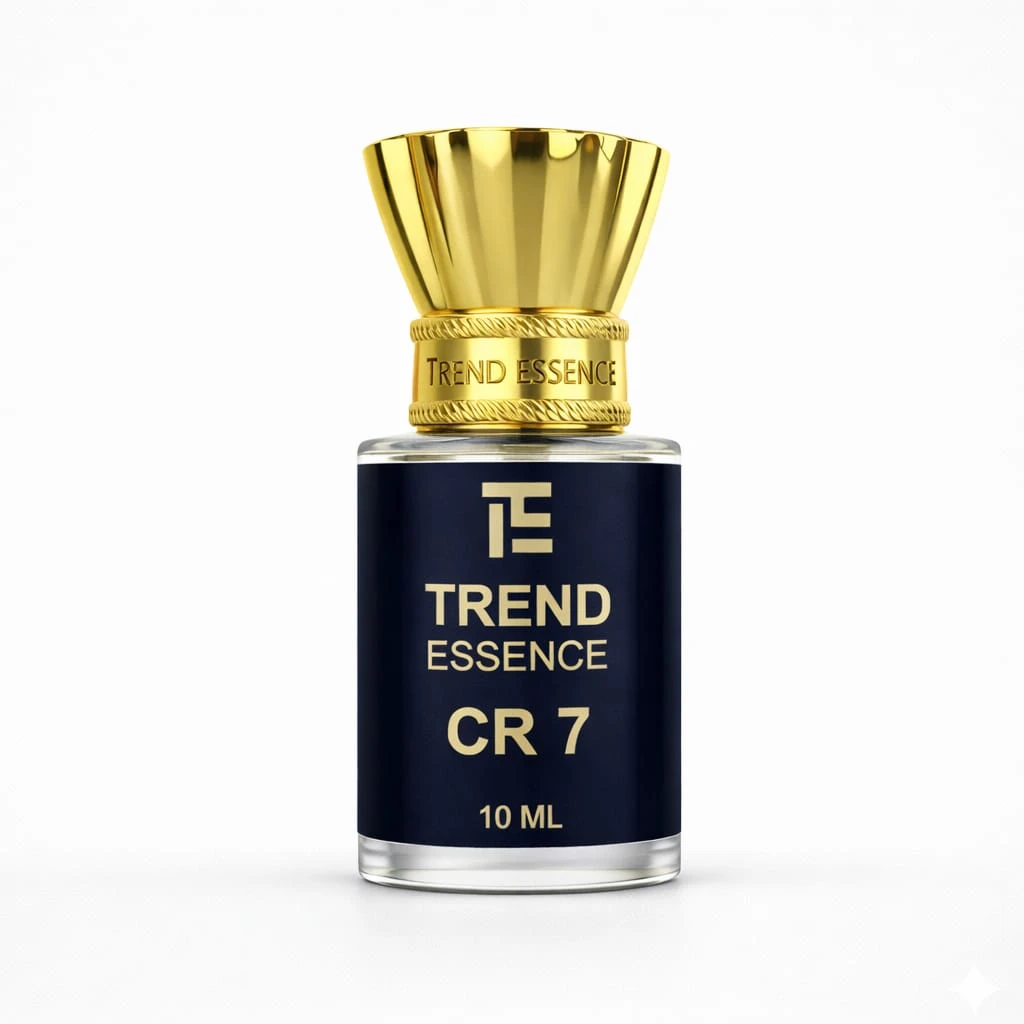 Trend Essence CR 7: A premium, alcohol-free luxury attar. Long-lasting fragrance in a 10ml bottle.