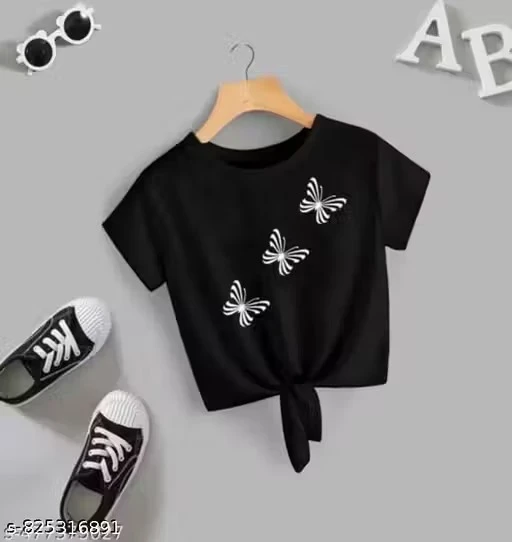 KNOT Crop TShirt Top For Women Girls