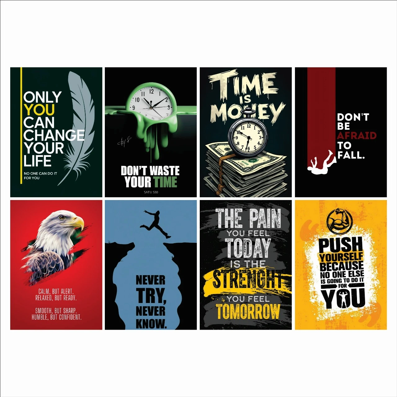 QUIST POSTER For Wall, Door, Etc. Pack of 09
