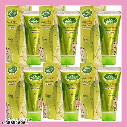 ZOHRA NEEM KHERA FAIRNESS CREAM FOR SKIN CLEANSING & BRIGHTNING PACK OF -