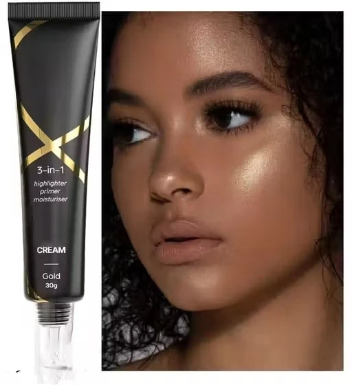 3-in-1 use: Primer, Highlighter and Moisturizer