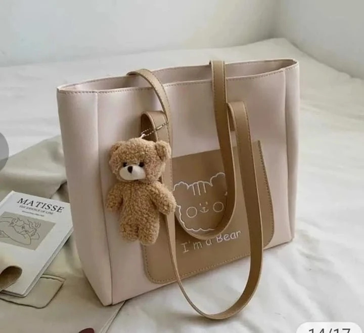 ote handbag with teddy charm