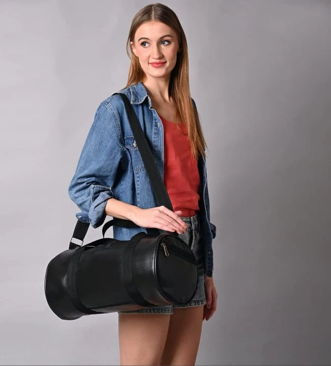 travel duffle bag (black, medium size – 17 inch