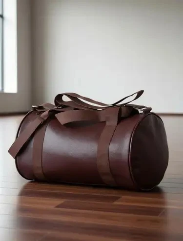 brown color sports / travel duffle bag (17 inch, medium size)