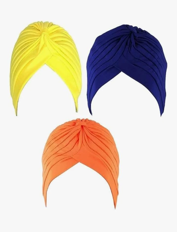 S and P Clothing Men's & Women's Pleated Head Wrap Knit Bonnet Turban/Pleated Stretchable Polyester Women?s Turban Head Cover/Sun Cap Pagri