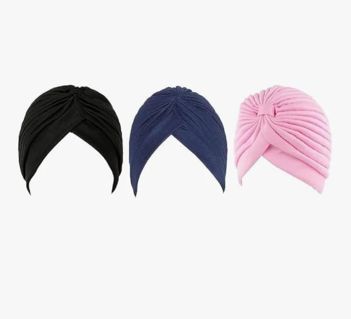 S and P Clothing Men's & Women's Pleated Head Wrap Knit Bonnet Turban/Pleated Stretchable Polyester Women?s Turban Head Cover/Sun Cap Pagri
