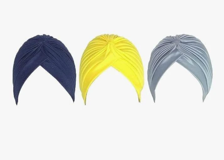 S and P Clothing Men's & Women's Pleated Head Wrap Knit Bonnet Turban/Pleated Stretchable Polyester Women?s Turban Head Cover/Sun Cap Pagri