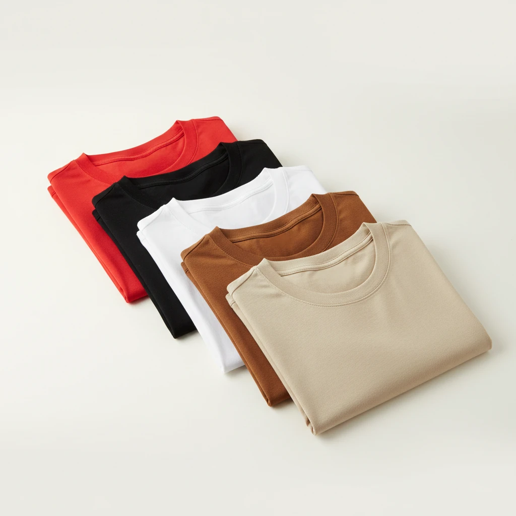COMBO OF 5 SOLID C TSHIRTS