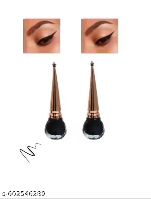 Glitter Eyeliner, Water proof, Very Smooth and glittery, Black Glitter & Black Glitter colors in this pack. Waterproof liquid eyeliner combo, Waterproof Eyeliners set of 2.