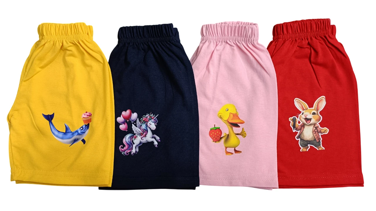 Girls Shorts ( Pack Of 4 )