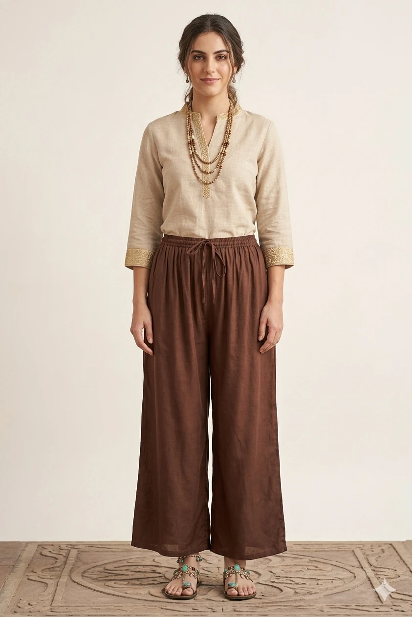 SUTEKI Plazzo For Women & Girls