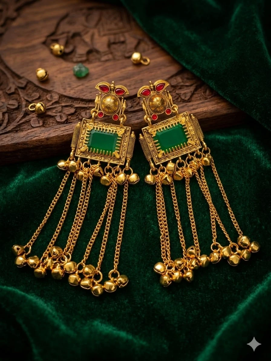 “Afghani Jhumka Earrings