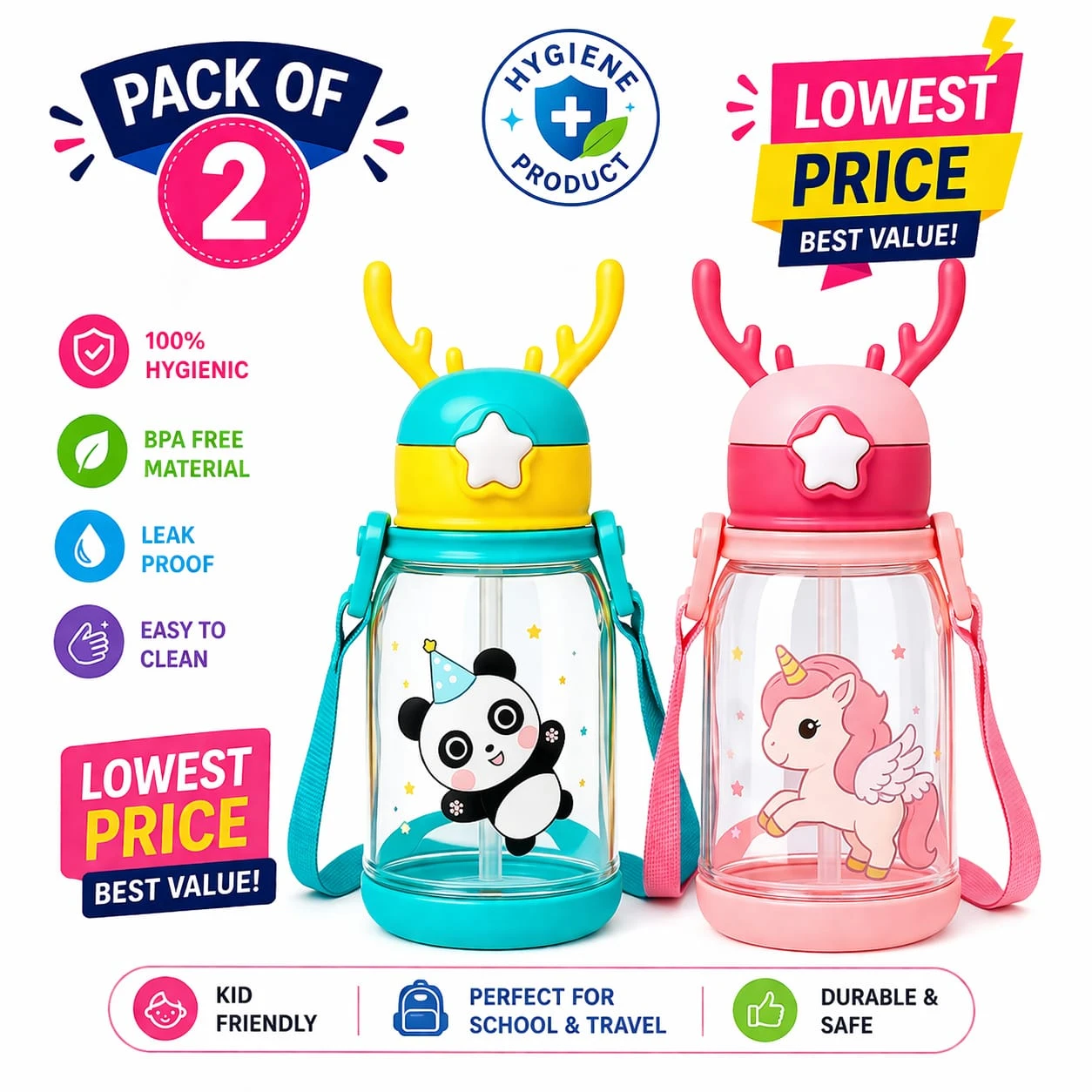 Water bottles