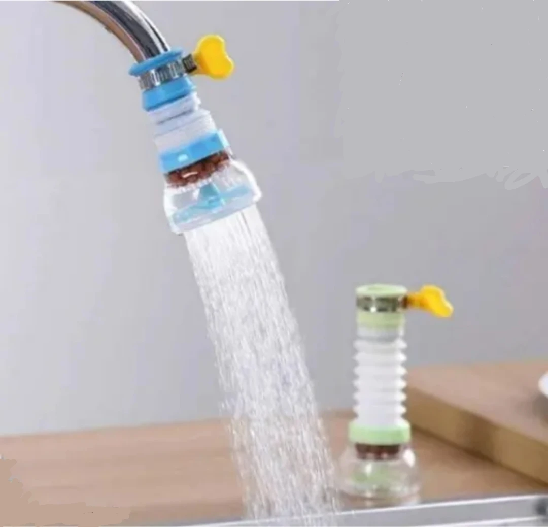 360° Adjustable Rotating Water Saving Nozzle Shower Head Faucet Multiple Types of Output Water Valve Splash Regulator Filter Kitchen Tap Accessories - Multicolor)