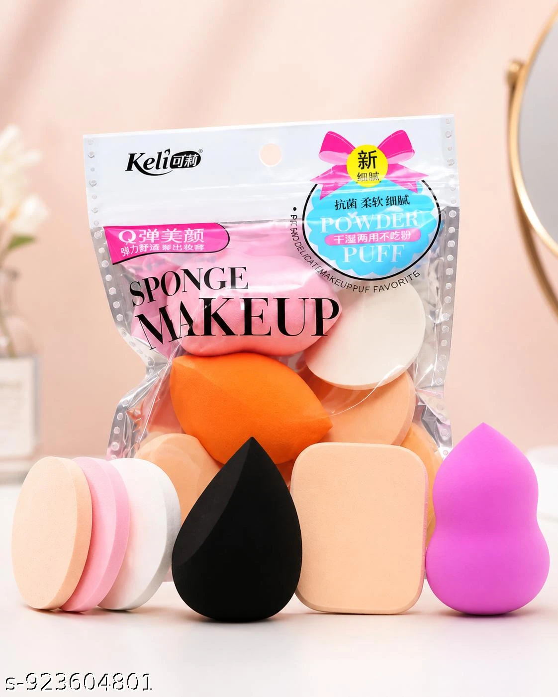 Makeup Sponge Set | Soft Beauty Blender for Foundation, Concealer & Powder | Multi Shape Makeup Puff for Flawless Finish | Reusable, Smooth & Easy Application (Random Colors)