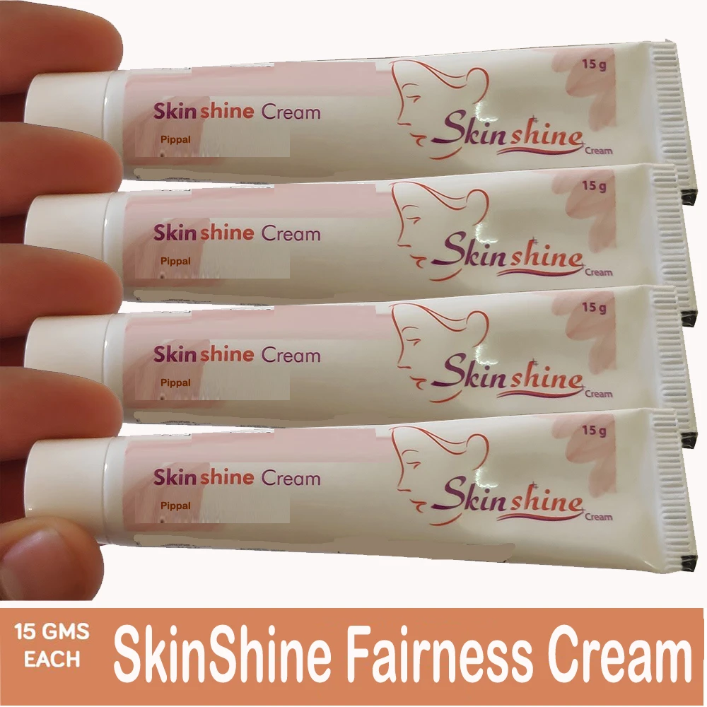 Skin shine cream helps reduce scars, marks, blemishes, and dark circles under the eyes (Pack of 4x15gm)