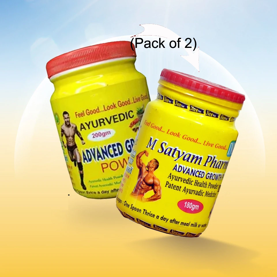 ADVANCE GROWTH POWDER INCREASE YOUR HEALTH HEIGHT PERSONALLY 200gm (Pack of 2)