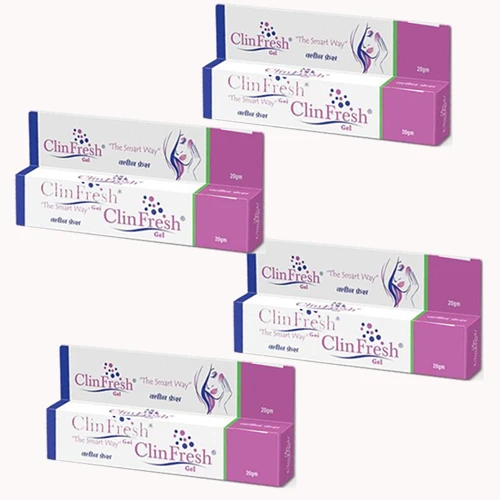 NEW CLINFRESH GEL FOR ANTI ACNE Brightening 80gm PACK OF 4