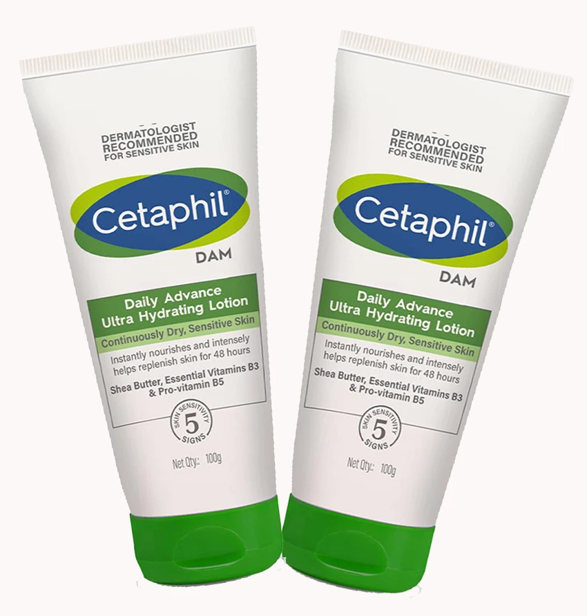 Cetaphil DAM Daily Advance Ultra Hydrating Lotion for Dry, Sensitive Skin| (pack of 2)