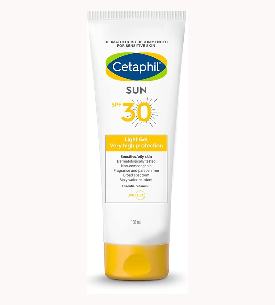 Cetaphil Sun Spf 30 Sunscreen Gel, White, Hydrate & Nourish With Chemical Free Sun Protection