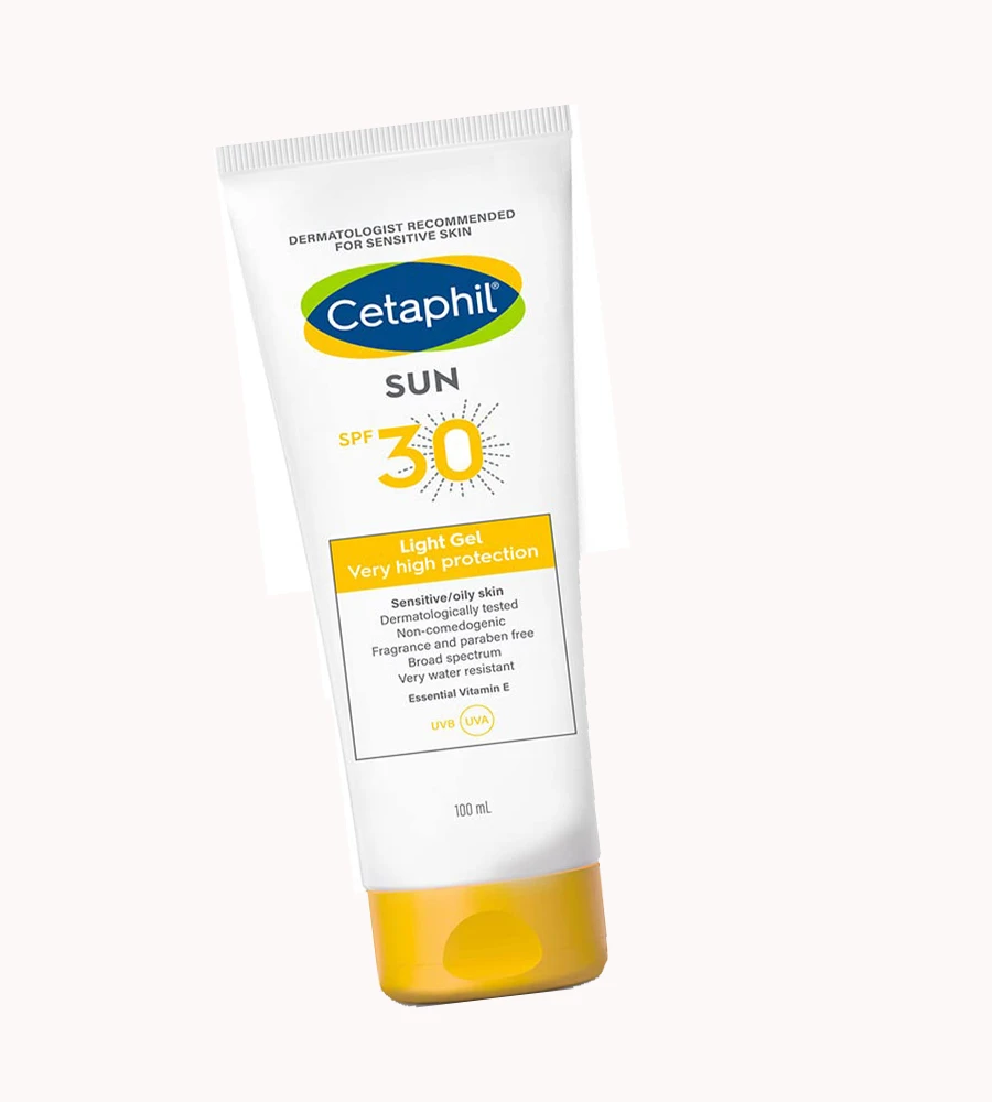 Cetaphil Sun Spf 30 Sunscreen Gel, White, Hydrate & Nourish With Chemical Free Sun Protection