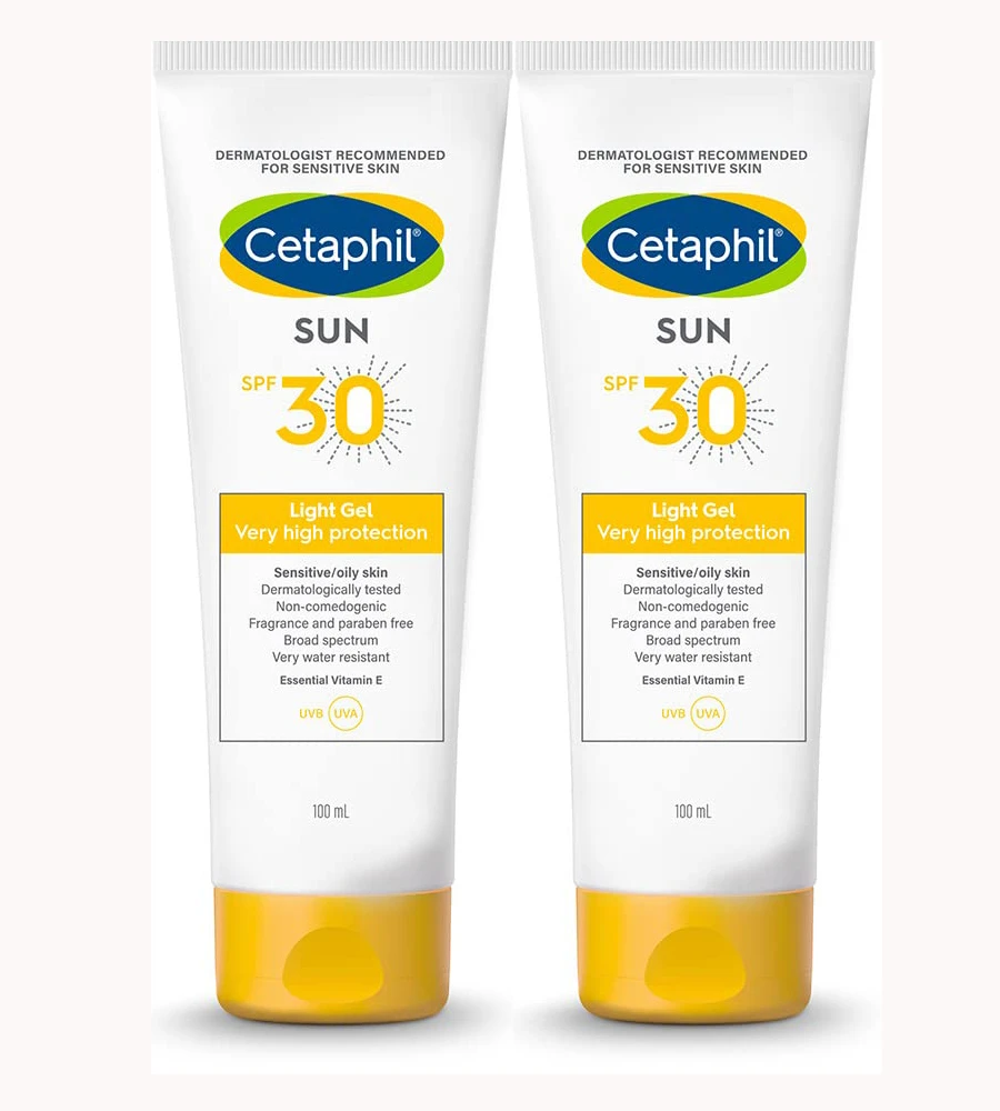 Cetaphil Sun SPF 30 Light Gel Mineral Base For Normal Sensitive & Oily Skin(pack of 2)