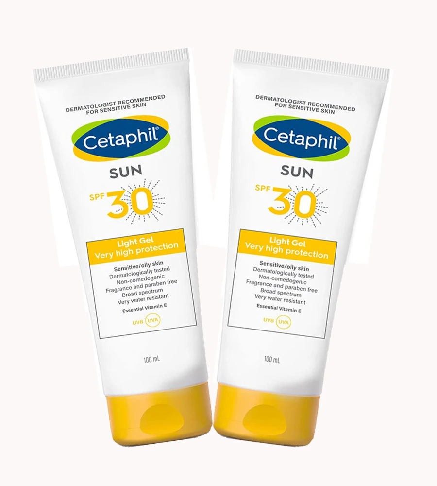 Cetaphil Sun SPF 30 Light Gel Mineral Base For Normal Sensitive & Oily Skin(pack of 2)