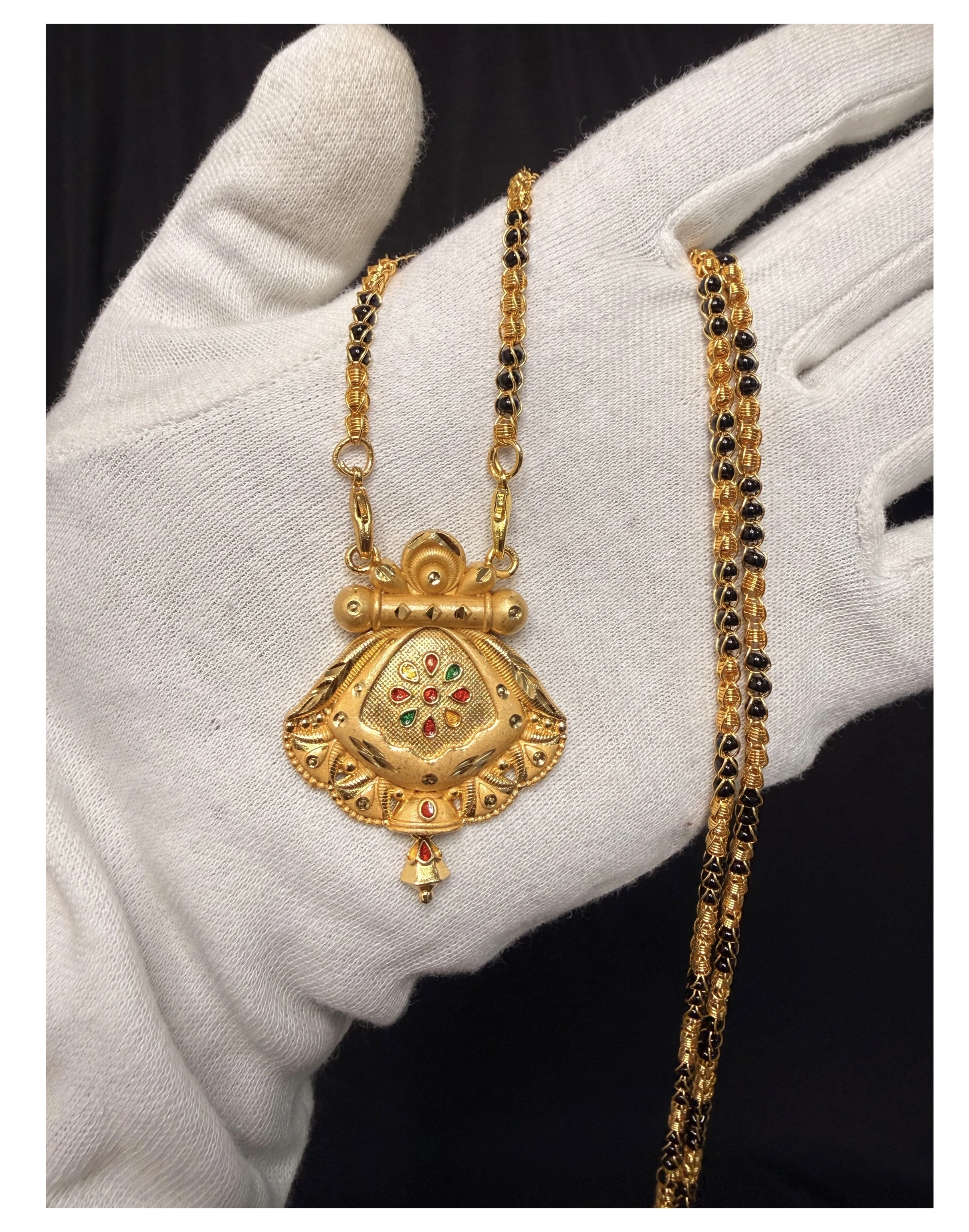 Daily use 2 gram gold Pendant chain