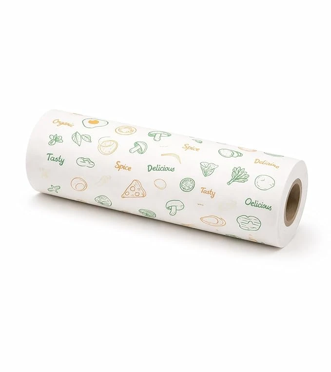 Multipurpose Natural Food Wrap Butter Paper Roll | Non-Stick Parchment Paper for Roti, Baking, Air Fryer & Microwave | Oil Resistant, Eco-Friendly Food Packing Paper ((1 kg/100mtr))