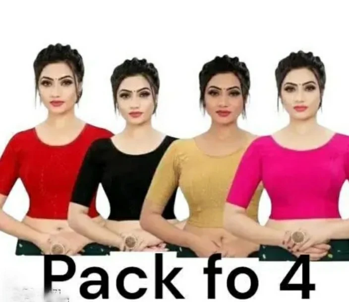 Women Designer Blouse Combo Pack of 4 Party Wear