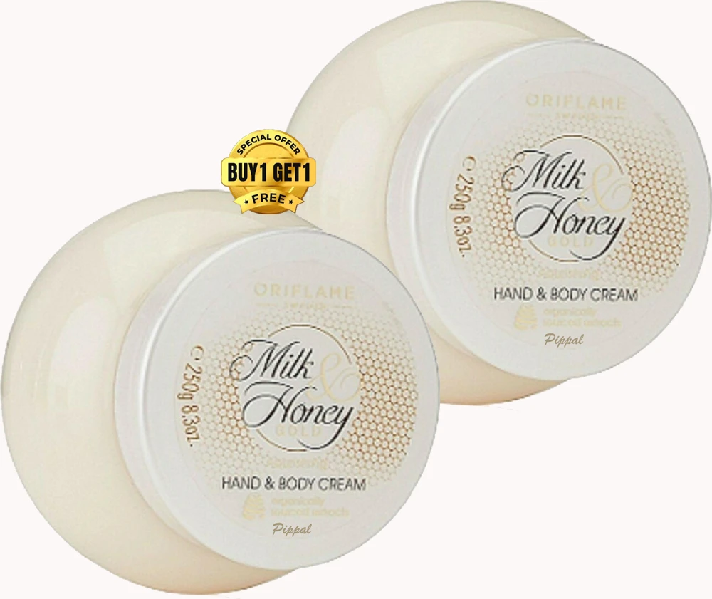 Oriflame milk and honey gold nourishing hand and body cream - 250 g