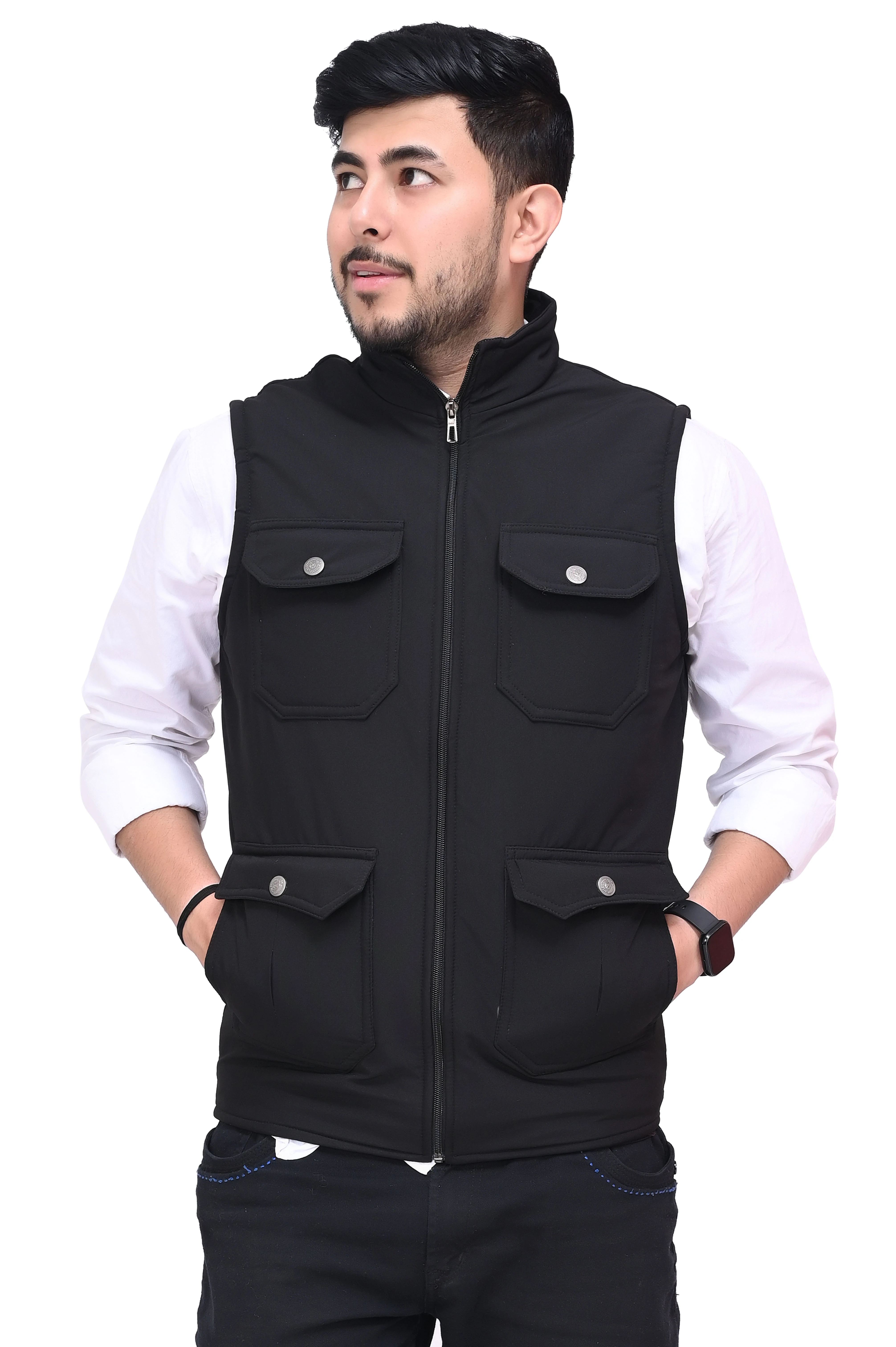 MEN'S SLEEVELESS WINTER JACKET-1012