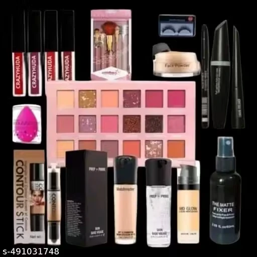 Professional waterproof makeup kit set with all products for all type of makeup