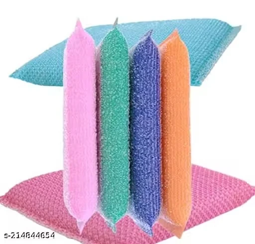 Pack of 6-Multi-Purpose Utensil Scrubber Scratch Proof Kitchen
