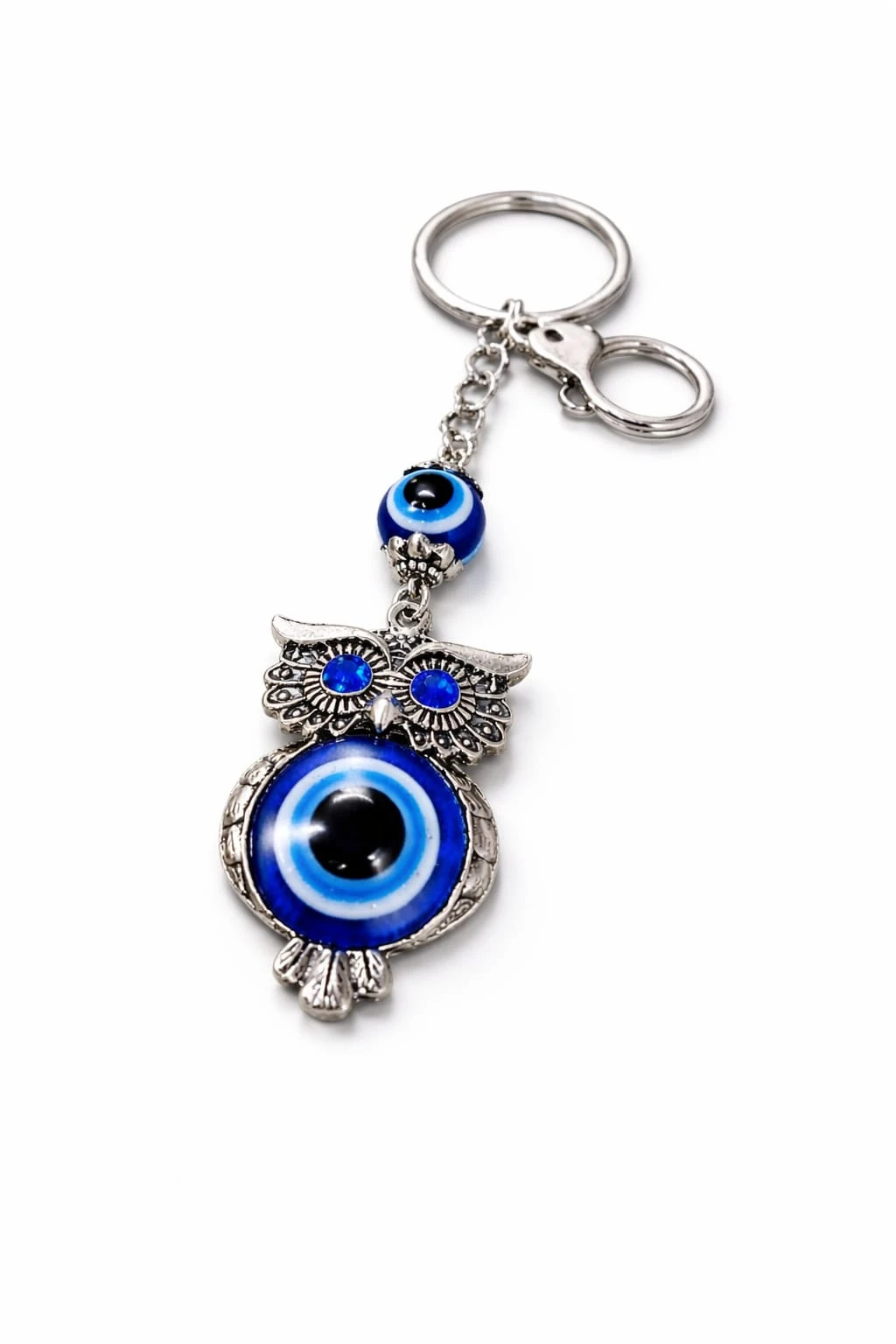 Premium Evil Eye Protection Metal Keychain for Car, Bike & Home | Stylish Nazar Suraksha Key Ring