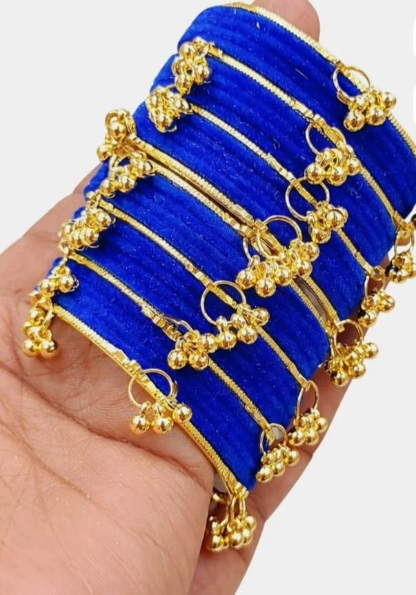 Premium Silk Thread Multicolor Bangles Set for Women