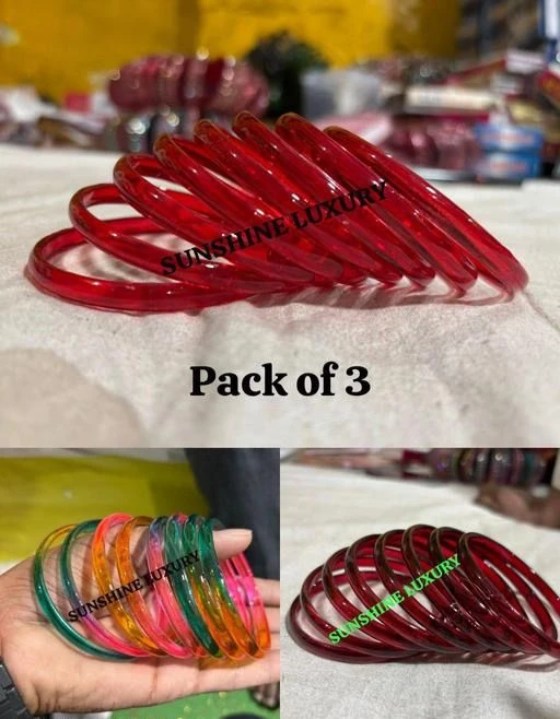 PACK OF 3 MULTI MAHROON & LAL JELLY
