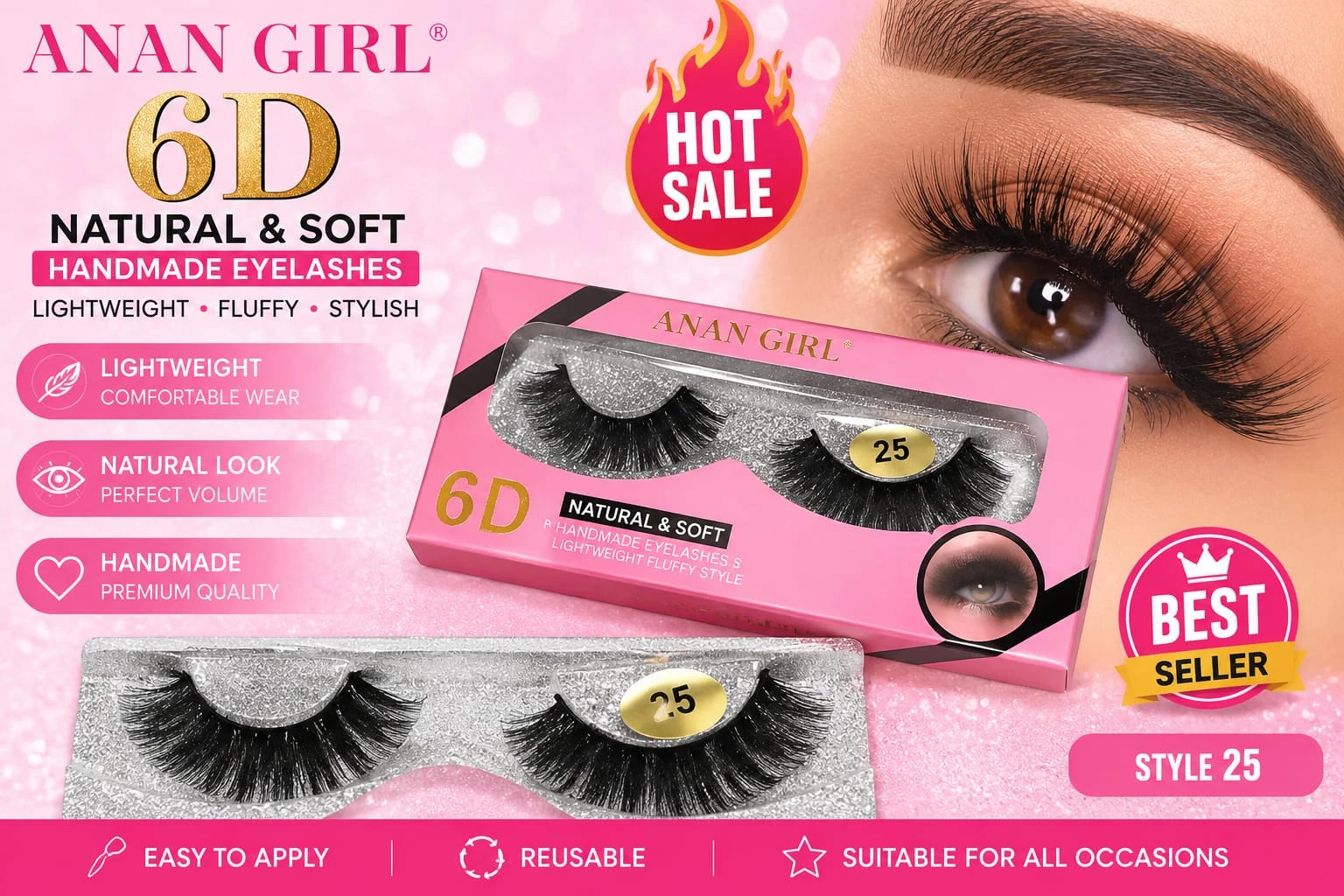 Royal Glam Look 6D Eyelashes